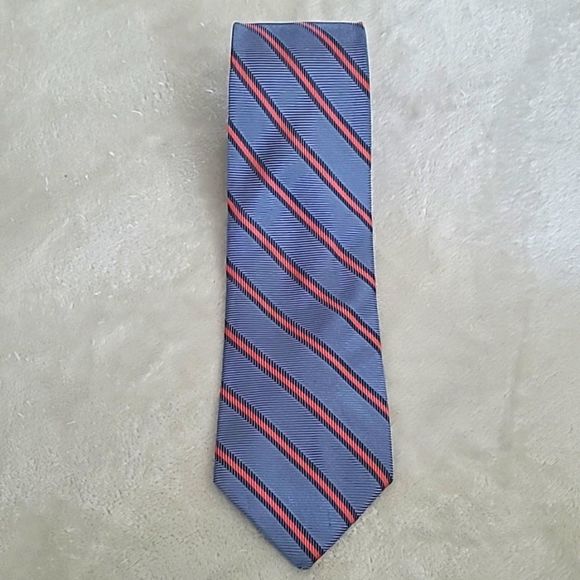 Vintage Brooks Brothers Makers All Silk Men's Repp Regimental Stripe Necktie - Picture 14 of 16